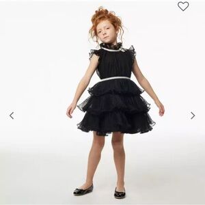 DOT TIERED TULLE DRESS